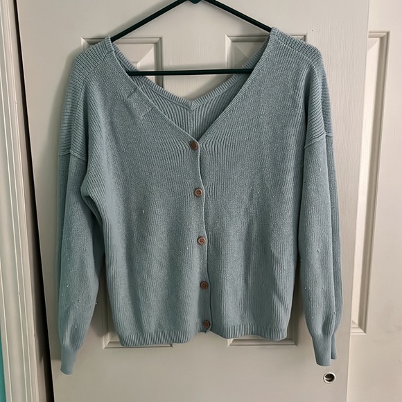 Light Blue Fall/Winter Sweater - Picture 2 of 2